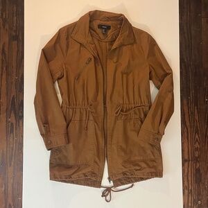 Forever 21 Dark Kahki Lightweight Utility Jacket